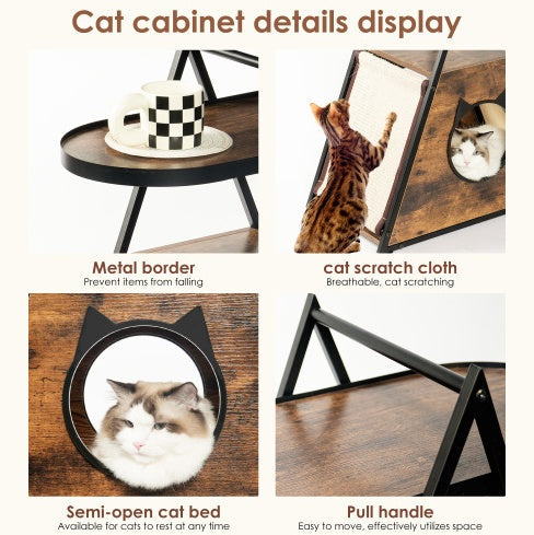 Nook Cat House End Table, view 3