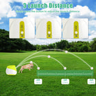 Volley Automatic Ball Launcher distance diagram showing arcs at 20, 33 and 46 ft