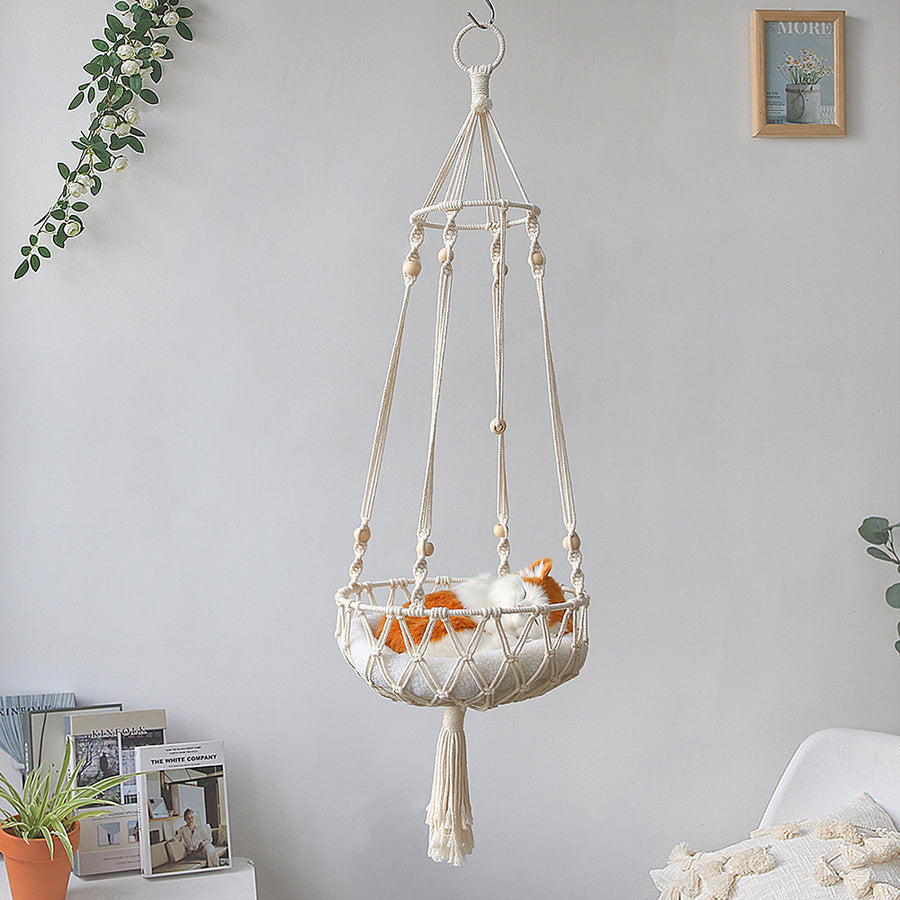 Drift Macrame Cat Hammock, view 4