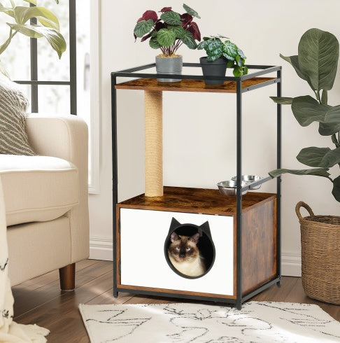 Hearth Cat Tree and Feeding Station, view 11