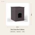 Den Litter Box Cabinet dimensions