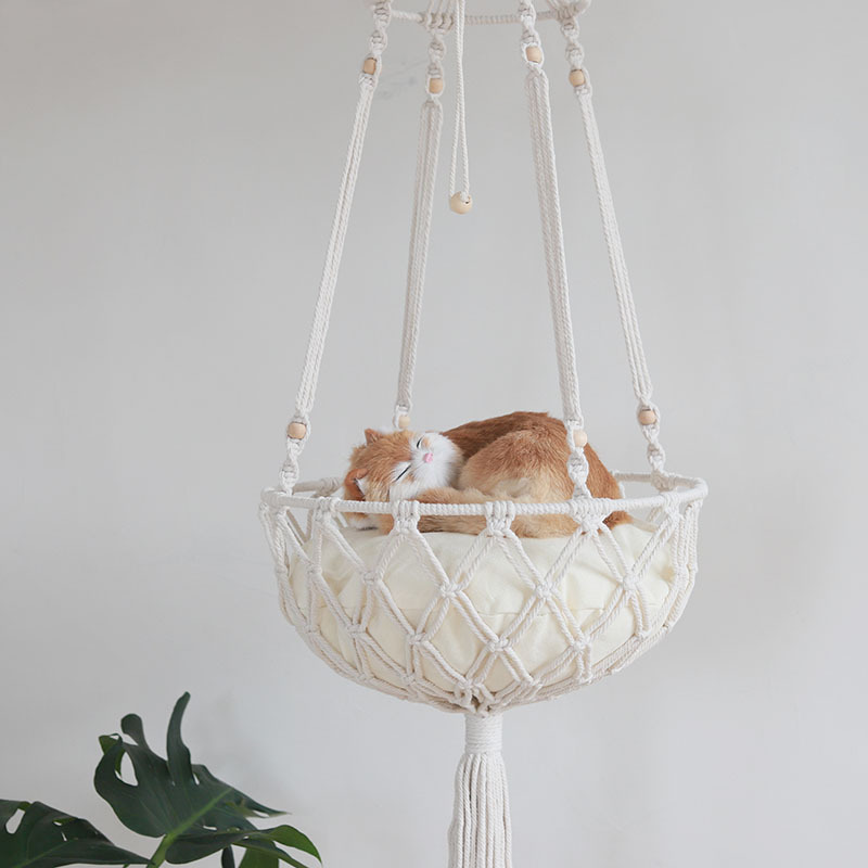 Drift Macrame Cat Hammock, view 2