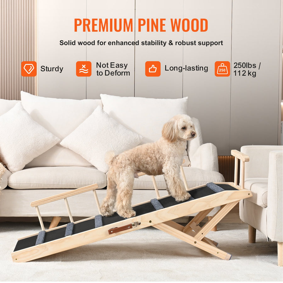 Slope dog ramp folded flat