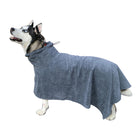 Pewter Dog Bathrobe Towel