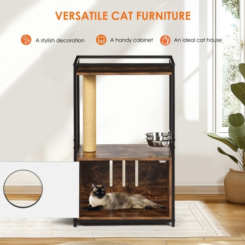 Hearth Cat Tree and Feeding Station, view 4