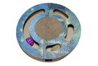 Strata Starry Sky Disc style: round track-ball scratcher with a corrugated centre pad